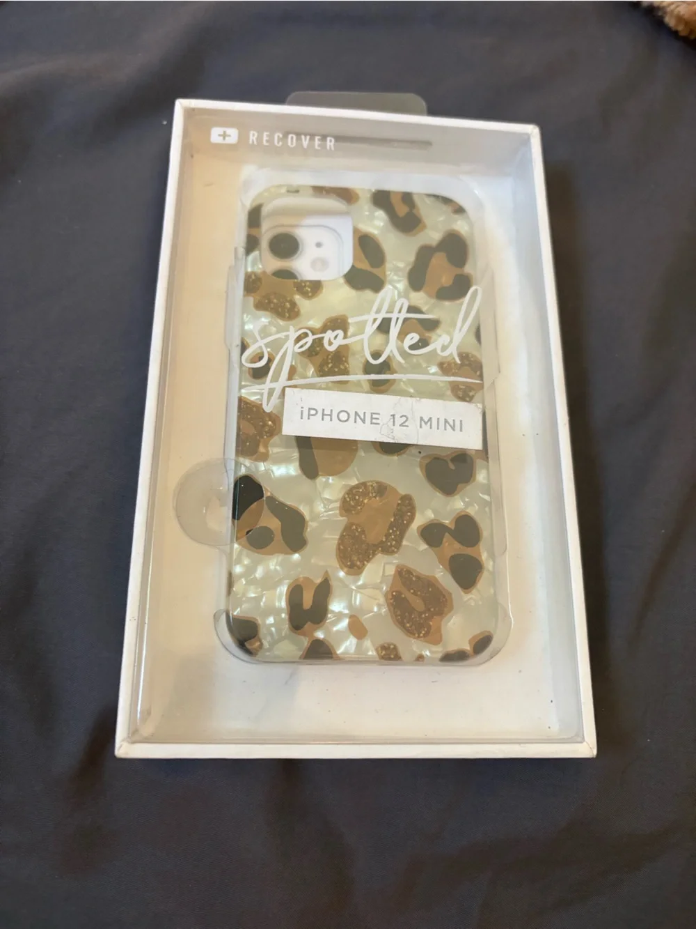 Cove Spotted Leopard Print iPhone 12 Mini Case - Gold & Black